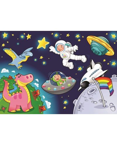 Slagalica Art Puzzle 2 u 1 - Astronaut i beba Pegaz - 2