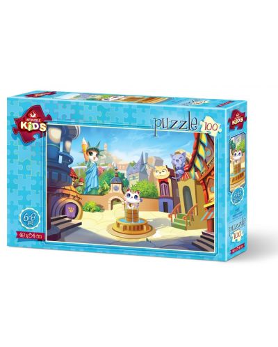 Puzzle Art Puzzle od 100 dijelova - Grad mačića - 1