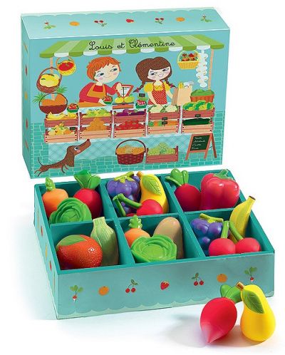 Dječji set za igru Djeco - Voće i povrće - 1
