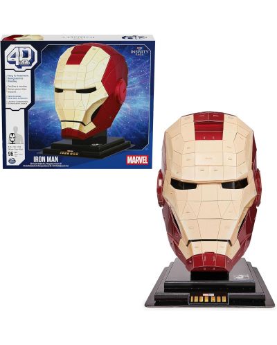 4D slagalica Spin Master od 96 dijelova - Marvel: Iron Man Helmet - 2