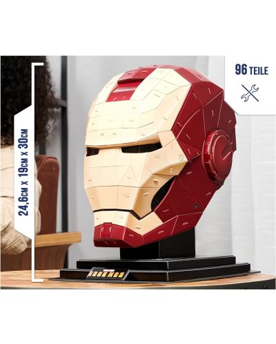 4D slagalica Spin Master od 96 dijelova - Marvel: Iron Man Helmet - 5