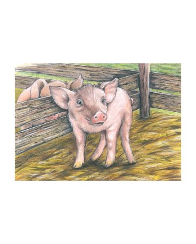 Drvene kocke Goki - Životinje na farmi, devet dijelova - 3