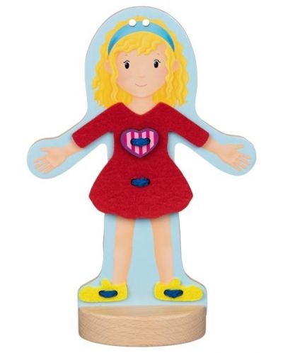 Drvena igračka Goki – Lutka za odijevanje - 2