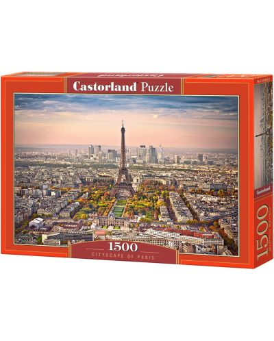 Puzzle Castorland od 1500 dijelova - Gradski pejzaž Pariza - 1