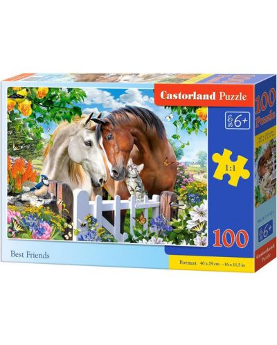 Puzzle Castorland od 100 dijelova - Najbolji prijatelji - 1
