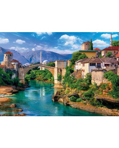 Puzzle Trefl od 500 dijelova - Stari most u Mostaru, Bosna i Hercegovina - 2
