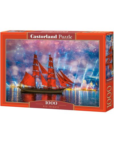Puzzle Castorland od 1000 dijelova - Crvena fregata - 1