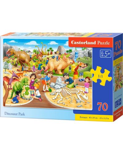 Slagalica Castorland od 70 dijelova - Park dinosaura - 1