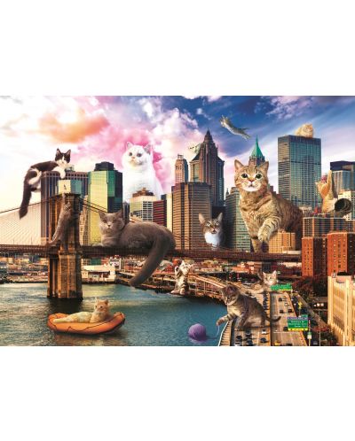 Puzzle Trefl od  1000 dijelova - Mačke u New Yorku - 2