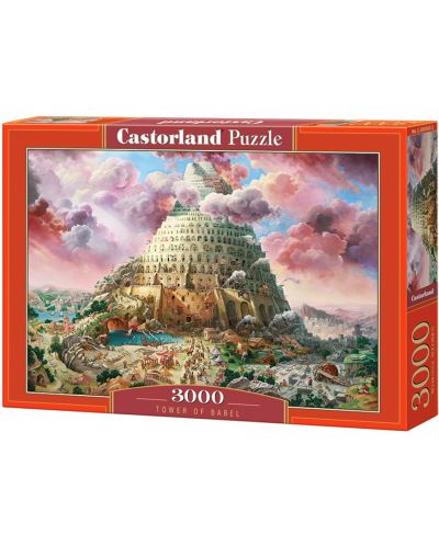 Puzzle Castorland od 3000 dijelova - Babilonska kula - 1