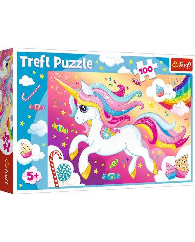 Puzzle Trefl od  100 dijelova - Prelijepi Jednorog  - 1