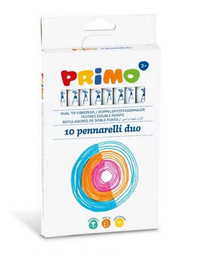 Dvostruki flomasteri Primo - 10 boja - 1