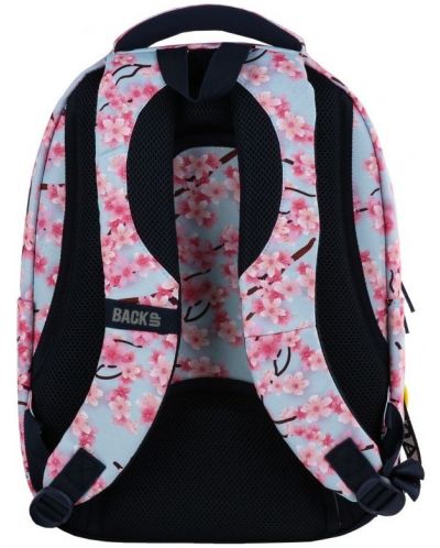 Školski ruksak BackUP L25 - Flowers, sa 3 pretinca + poklon - 4