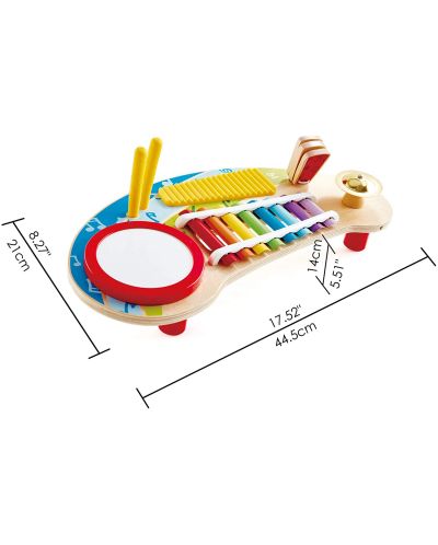 Dječji glazbeni stol Hape - 5 glazbenih instrumenata od drveta - 6