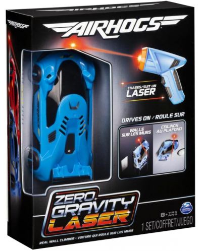 Set za igru Spin Master Air Hogs - Autić Zero Gravity Laser, plavi - 1