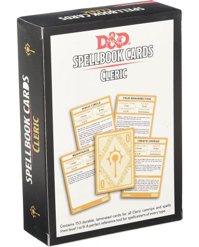 Dodatak igri uloga Dungeons & Dragons - Spellbook Cards: Cleric - 2