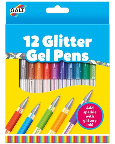 Set kemijskih olovaka Galt – Glitter gel, 12 boja - 1