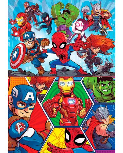 Puzzle Educa od 2 x 20 dijelova - Avanture superheroja  - 2