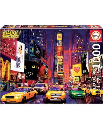 Neonska zagonetka Educa od 1000 dijelova - Times Square, New York - 1