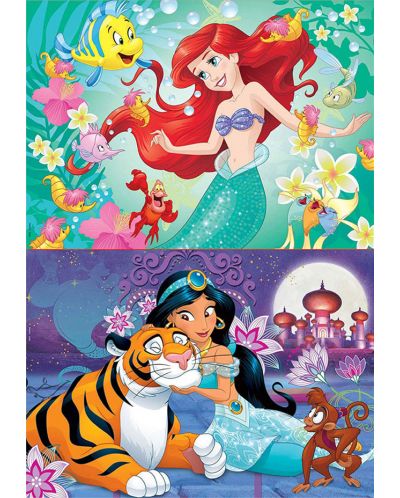 Puzzle Educa od 2 x 48 dijelova - Ariel i Jasmine - 2