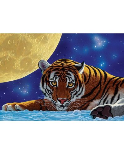 Slagalica Art Puzzle od 500 dijelova - Mjesečev tigar - 2