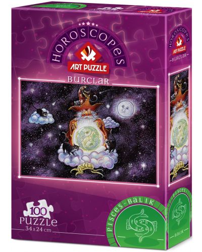 Puzzle Art Puzzle od 100 dijelova - Horoskopski znak Ribe - 1