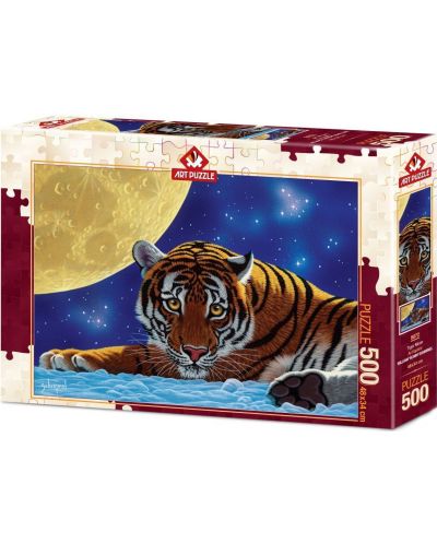 Slagalica Art Puzzle od 500 dijelova - Mjesečev tigar - 1