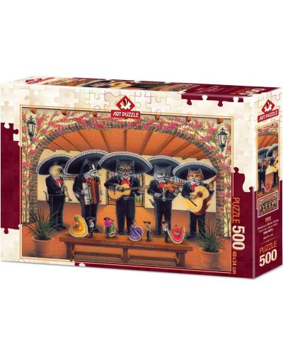 Slagalica Art Puzzle od 500 dijelova - Flamenco Mijau Tim, Don Roth - 1