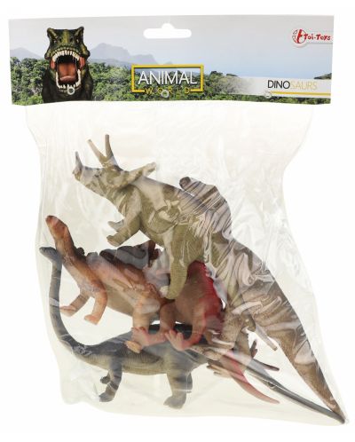 Set figurica Toi Toys Animal World - Deluxe, Dinosauri, 5 komada - 2