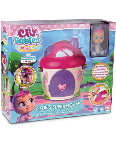 Set IMC Toys Cry Babies Magic Tears – Katy, lutka koja plače s kućicom - 5