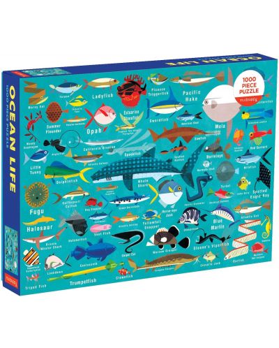 Puzzle Galison od 1000 dijelova - Život u oceanu - 1