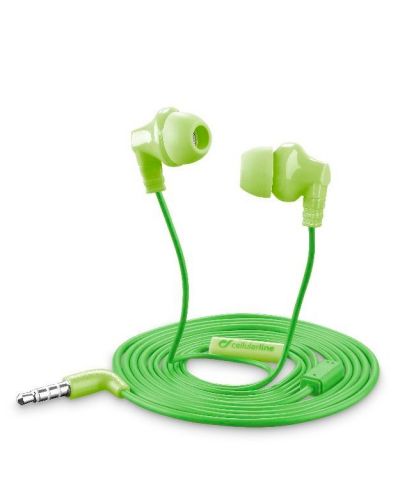 Slušalice s mikrofonom Cellularline - Smarty, zelene - 1