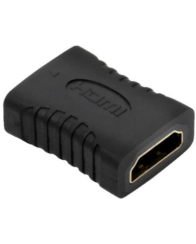 Adapter QED - Connect, HDMI-F/HDMI-F, crni - 1