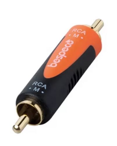 Adapter Bespeco - SLAD325, RCA - RCA, crno/narančasti - 2