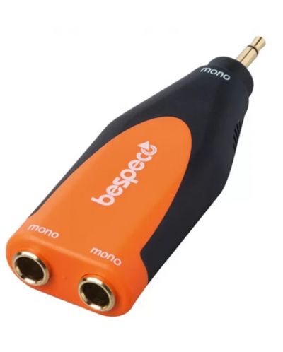 Adapter Bespeco - SLAD165, 3.5 mm - 6.3 mm, crno/narančasti - 2