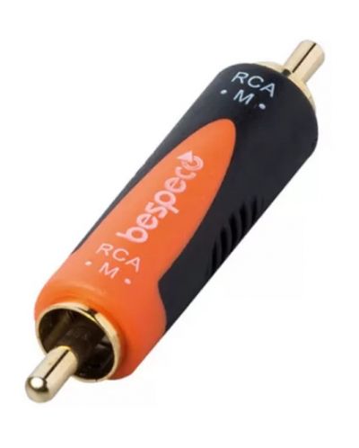 Adapter Bespeco - SLAD325, RCA - RCA, crno/narančasti - 1