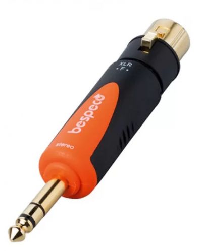 Adapter Bespeco - SLAD505, 6.3 mm - XLR, crno/narančasti - 1