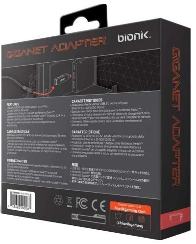 Adapter Bionik - Giganet USB 3.0 (Nintendo Switch) - 6