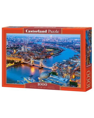 Puzzle Castorland od 1000 dijelova - London iz ptičje perspektive - 1