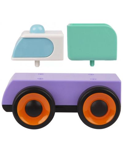 Aktivna igračka Playgro + Learn - Vozila, miješati i spajati - 4