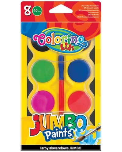 Vodene boje Colorino Kids - Jumbo, 8 boja - 1