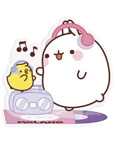 Akrilna figura ABYstyle Animation: Molang - Music fan Molang - 1