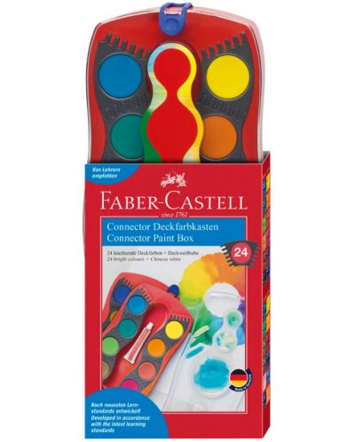 Akvarel boje Faber-Castell Connector - 24 boje, crvena paleta - 1