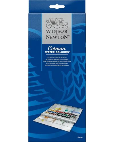 Vodene boje Winsor & Newton Cotman - 45 boja - 1