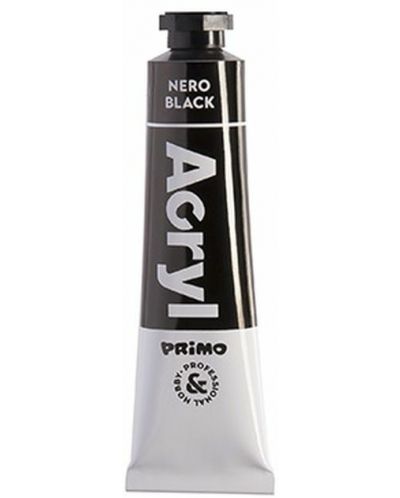 Akrilna boja Primo H&P - Crna, 18 ml, u tubi - 1