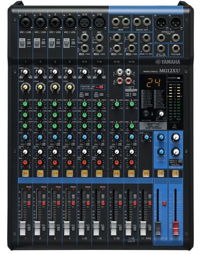 Analogni mikser Yamaha - Studio&PA MG 12 XU, crno/plavi - 2