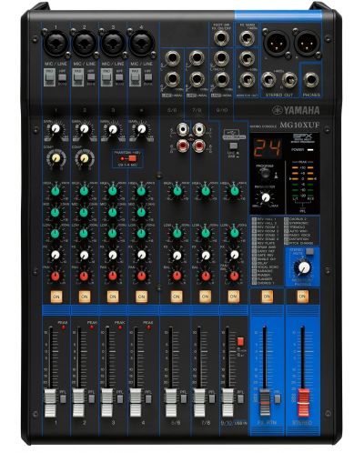 Analogni mikser Yamaha - Studio&PA MG 10 XUF, crno/plavi - 2