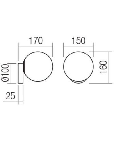 Zidna svjetiljka Smarter - Volley 01-2714, IP20, 240V, E14, 1x28W, crni mat - 2