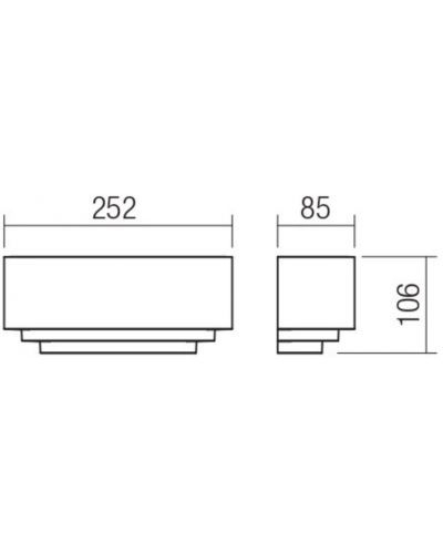 Zidna svjetiljka Smarter - Peg 05-953, IP20, 240V, Е14, 1x28W, bijeli mat - 2