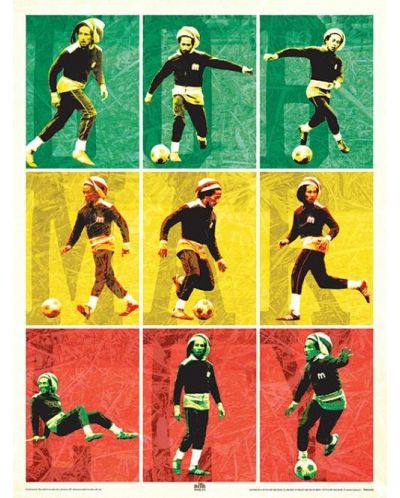 Umjetnički otisak Pyramid Music: Bob Marley - Football - 1